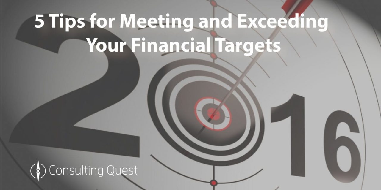 Activate the right levers to  meet your financial targets