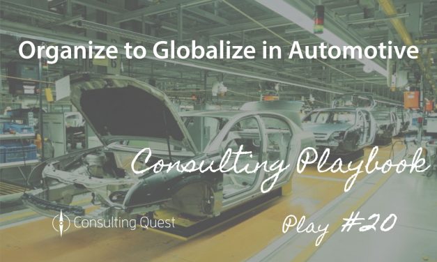Consulting Playbook: Establishing New Organization to Meet Globalization’s New Challenges