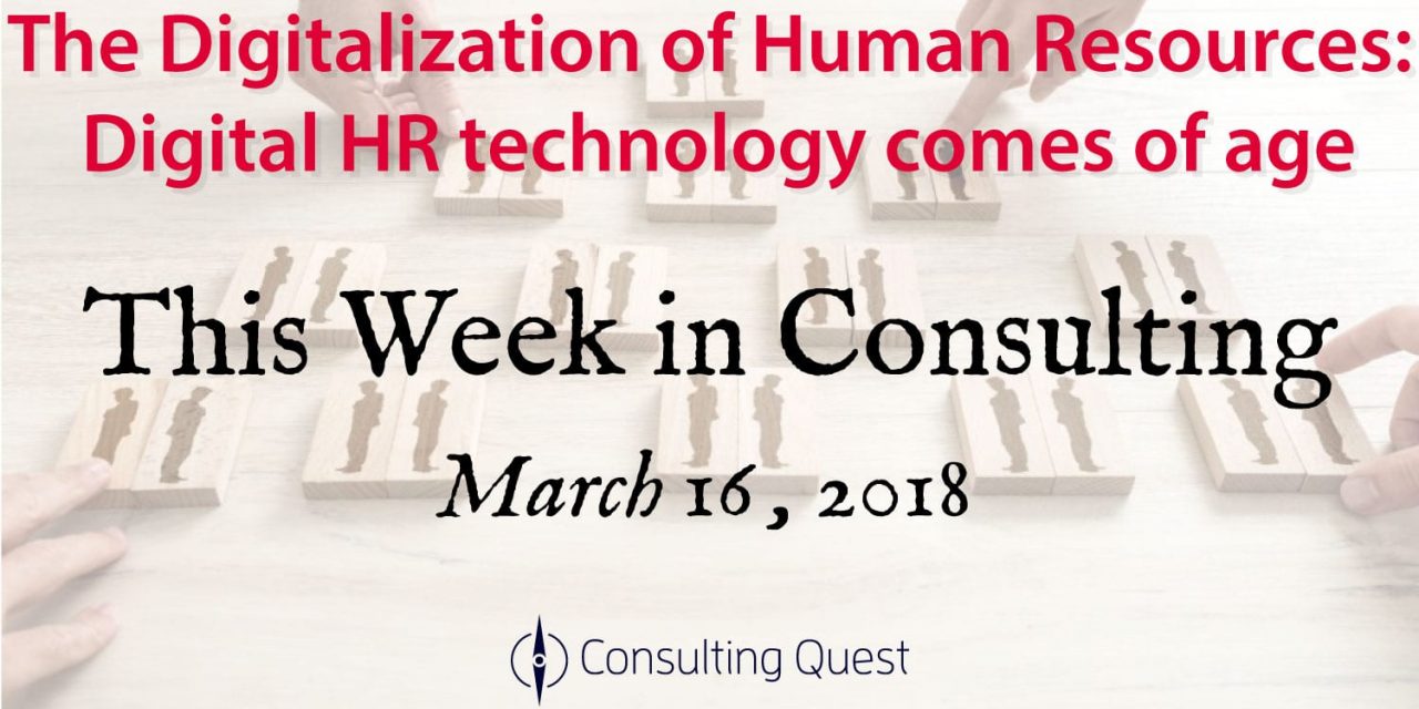 This Week in Consulting: New Trends & Solutions in Human Resources Management