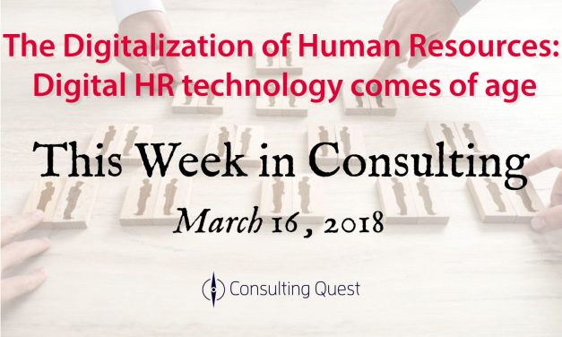 This Week in Consulting: New Trends & Solutions in Human Resources Management