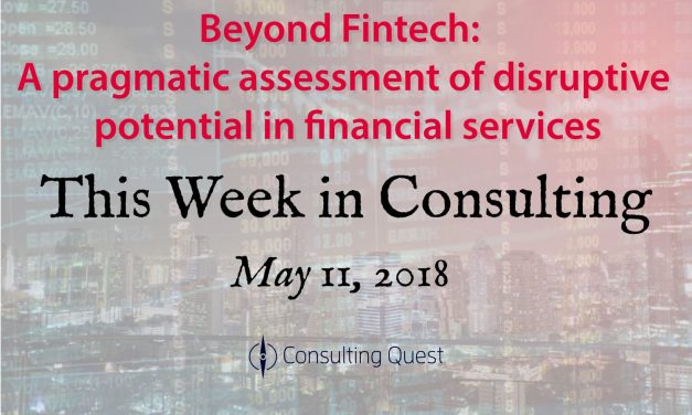 This Week in Consulting: Everything Fintech Innovation