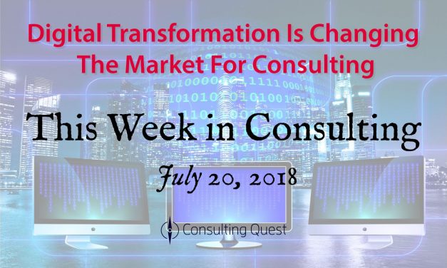 This Week in Consulting: Consulting 4.0 – The Future of Management Consulting is Digital