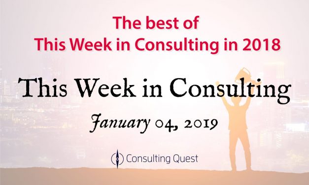 This Week in Consulting: The best of This Week in Consulting in 2018