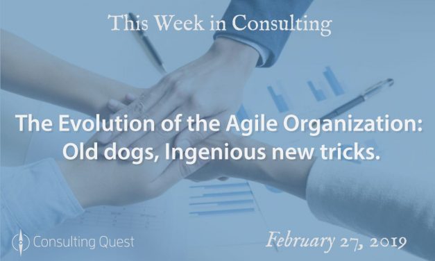 This Week in Consulting: The Evolution of the Agile Organization