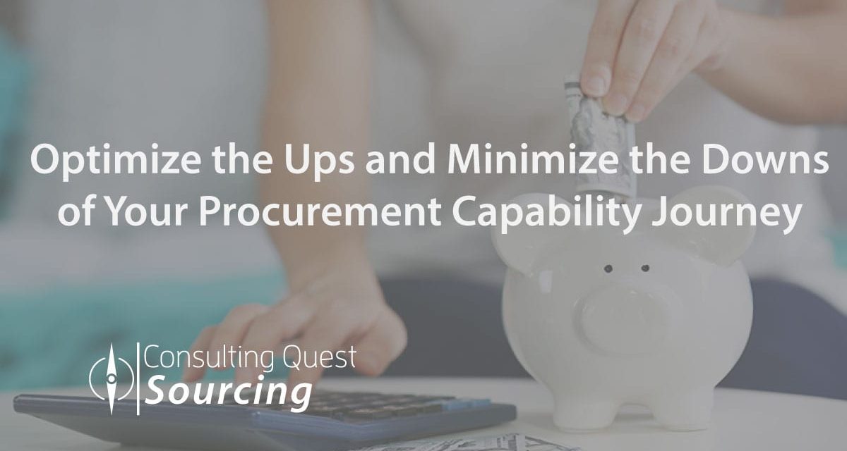 Optimize the Ups and Minimize the Downs of Your Procurement Capability Journey