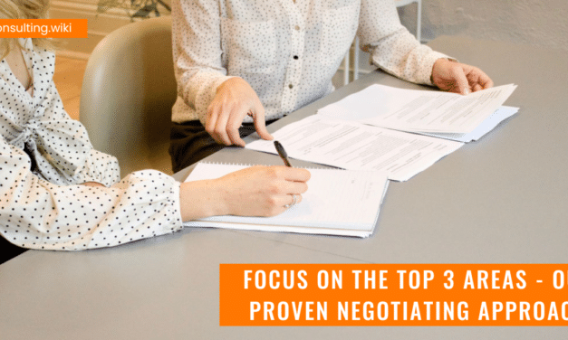 Focus on The Top 3 Areas – Our Proven Negotiating Approach