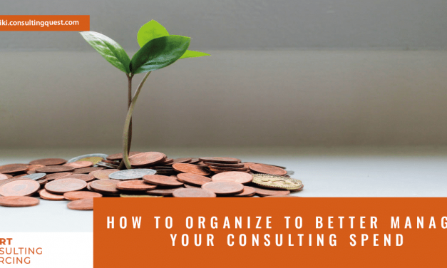 How to organize to better manage your Consulting Spend