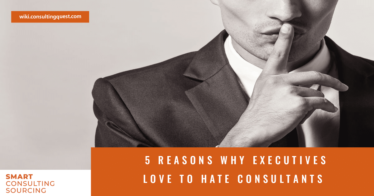 5 reasons why Executives love to hate consultants