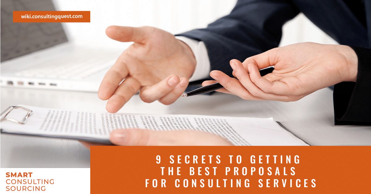 9 secrets to getting the best proposals for consulting services