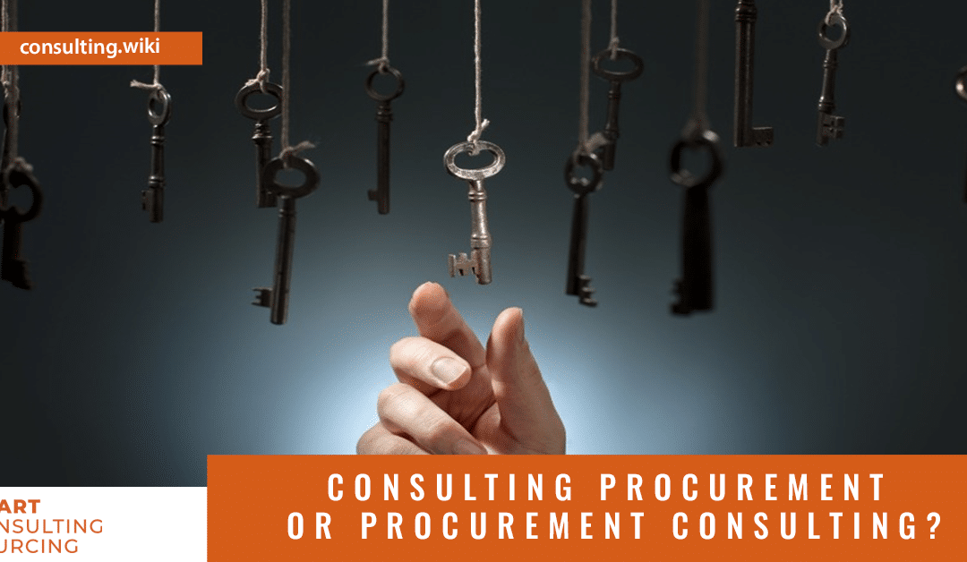 Consulting Procurement or Procurement Consulting?