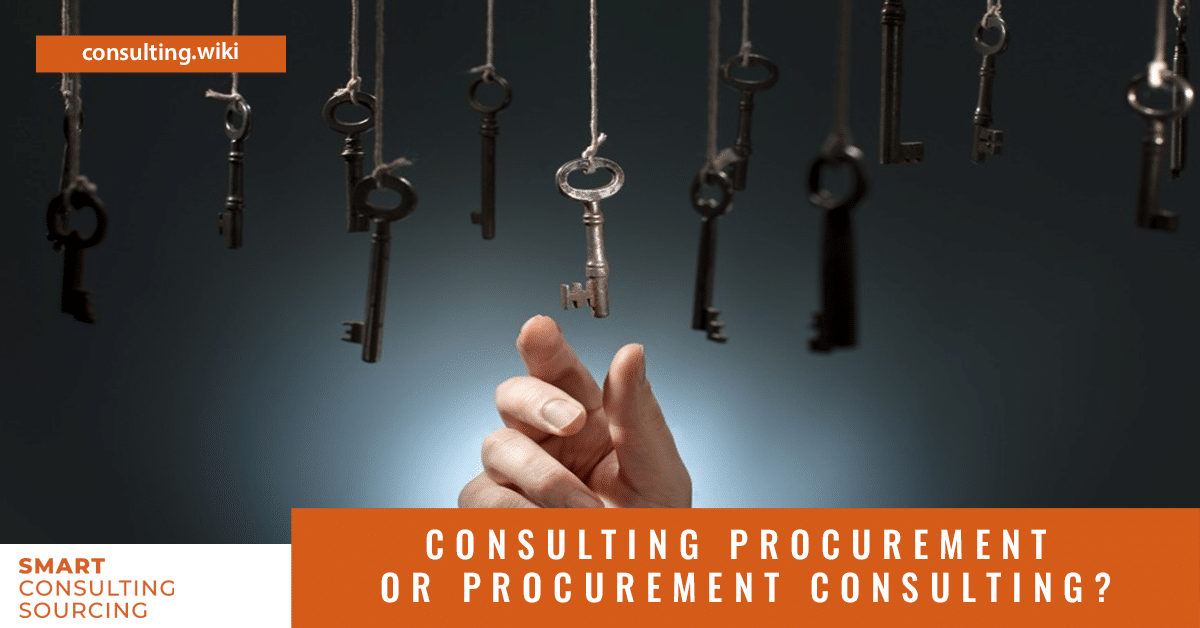 Consulting Procurement or Procurement Consulting?
