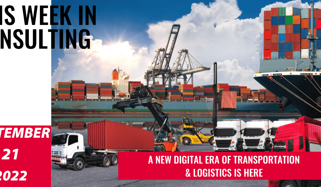 A look into the future of Transportation & Logistics Sector | This Week in Consulting